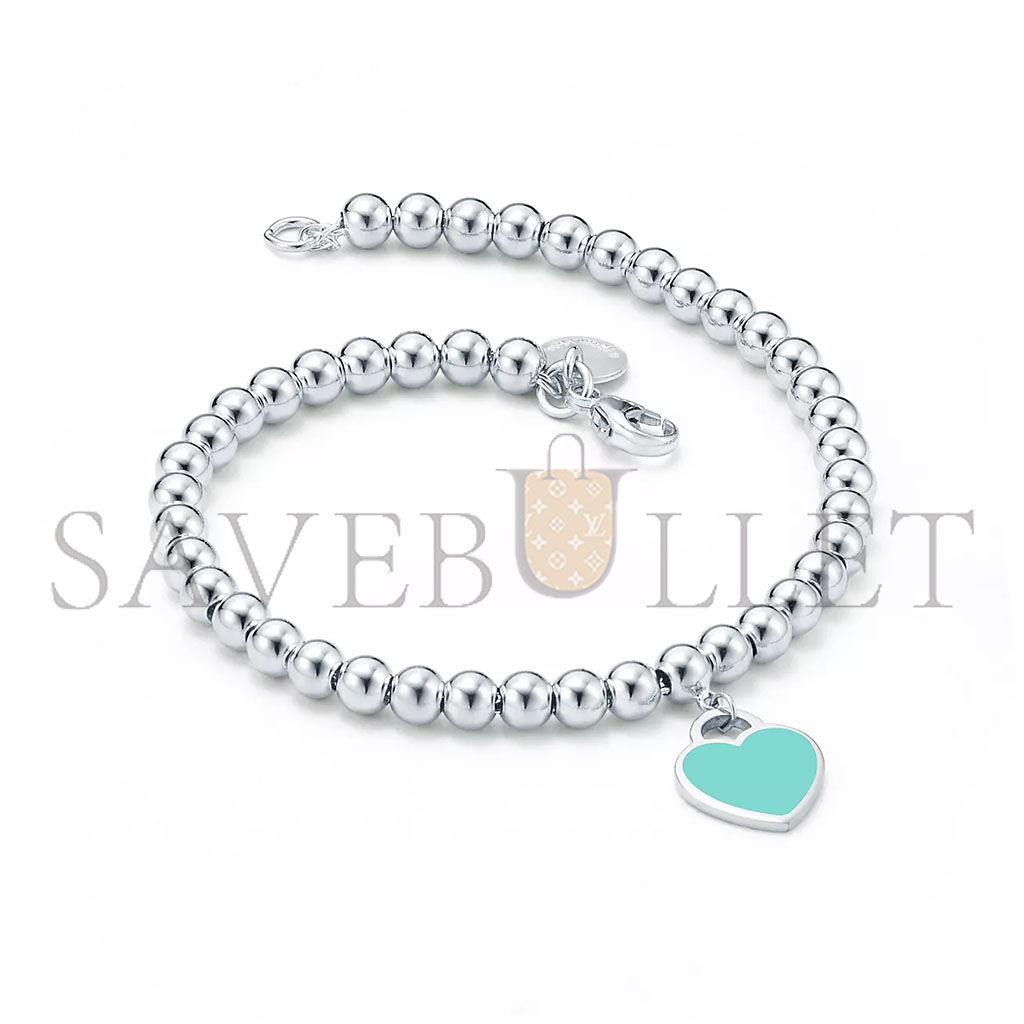 TIFFANY BLUE® HEART TAG BEAD BRACELET 60136706